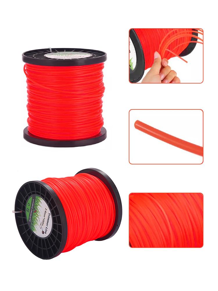 50M 2.4mm Mowing Nylon Grass Trimmer Rope Brush Cutter Strimmer Line Round Brushcutter Trimmer Cord Line Wire