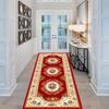VIKAMA Modern Geometric Long Strip Carpet for Corridor, Staircase, Hotel Passageway Decoration, Washable Area Floor Mat