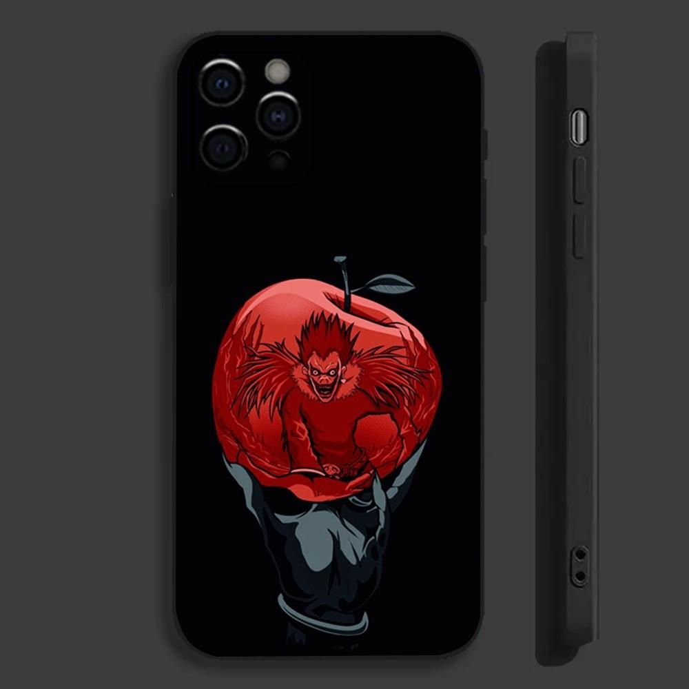 

Чехол для телефона L-Lawliet D-Death Note для Apple iPhone 15,14,13,12,11,Pro,X,XS,Max,XR,Plus,Mini Мягкий черный чехол iPhone14