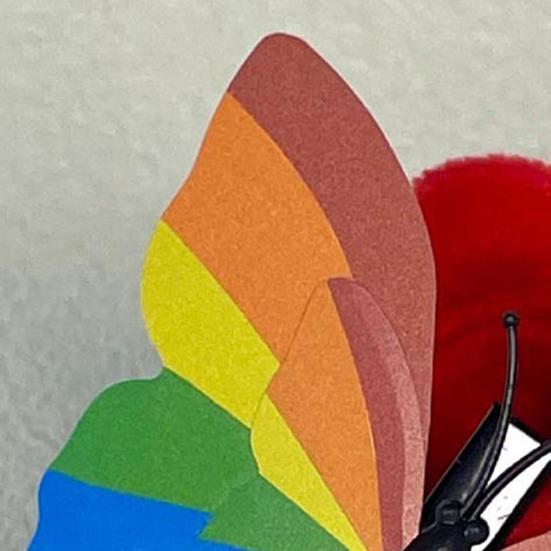 8Pcs Women Hair Clips Rainbow Butterfly Decor Hairpins 3D Wing Design Perfect Size Women Girls Hair Pins Hair Accessories