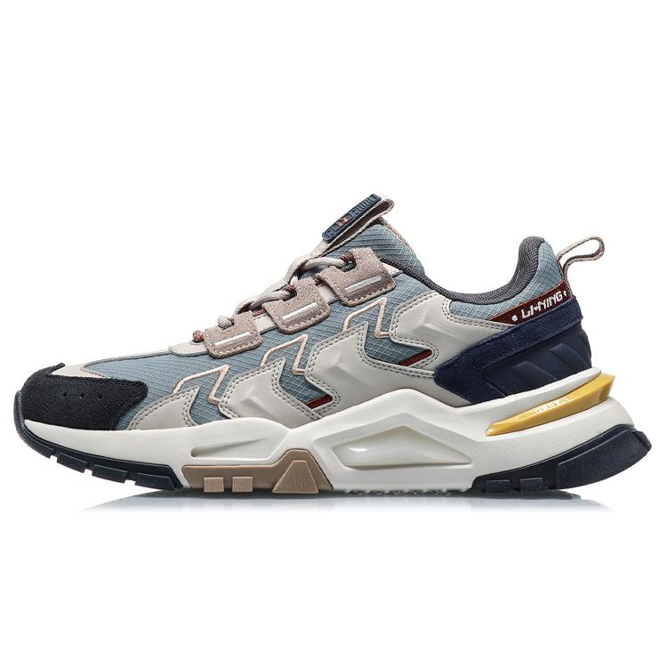 

Новые повседневные кроссовки LINING Мужские Низкие Зеленые Серые AGCQ311-3 39