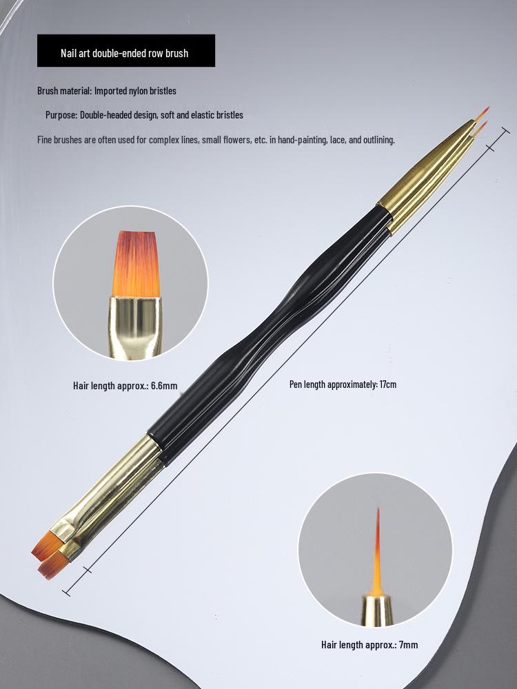 Japanese Dual-Ended Nail Art Liner & Gel Brush Tool