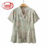 Plus Size New Chinese Style V-Neck Short Sleeve T-Shirt