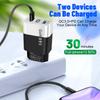 New 33W GaN USB Charger with QC 3.0 & PD, Supports 9V & 12V Fast Charging - US/EU Standard.
