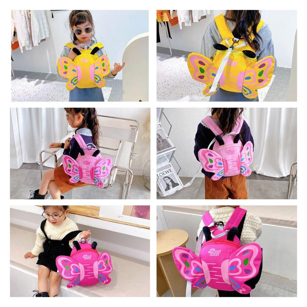 Lost-proof Children's Schoolbag With Three-dimensional Butterfly Design