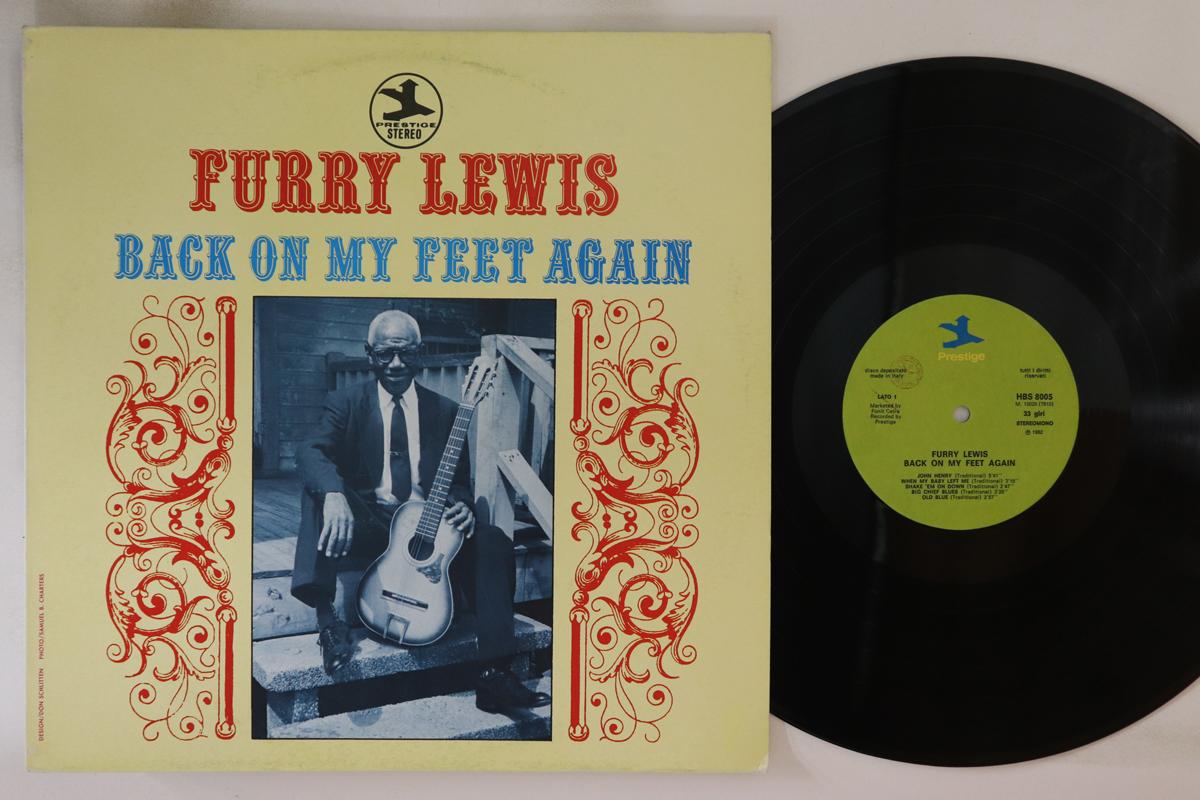 

LP Record FURRY LEWIS Back On My Feet Again HBS8005 PRESTIGE 1982 Italy Blues Used