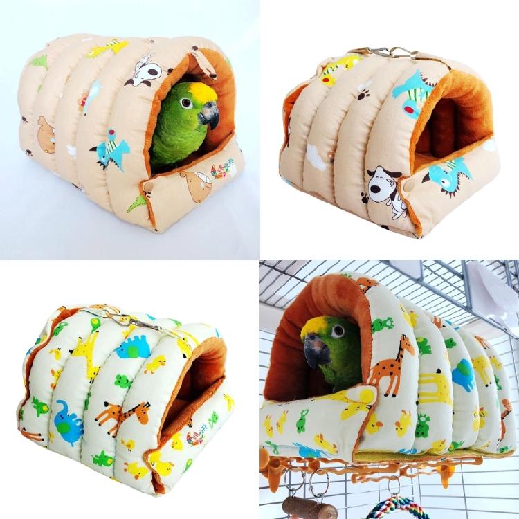 Warm Bird Nest Bed Hammock House Perch for Parrot Parakeet Finch Canary Cage