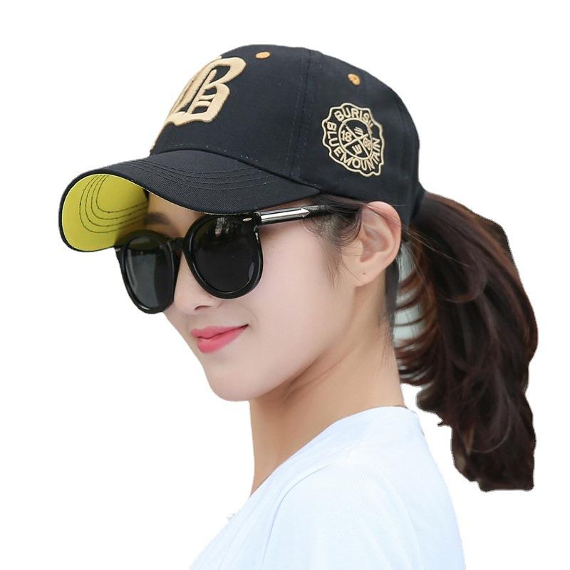 Sunscreen Outdoor Women'S And Men'S Style Street Urban Purpose All Use Multi Trendy Hat Baseball Stitched Stitching Embroidered Alphabet Hats