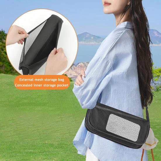 Portable Folding Stool Zipper Closure Ultralight Collapsible Stool Compact Design Camping Travel Fishing Hiking Chair