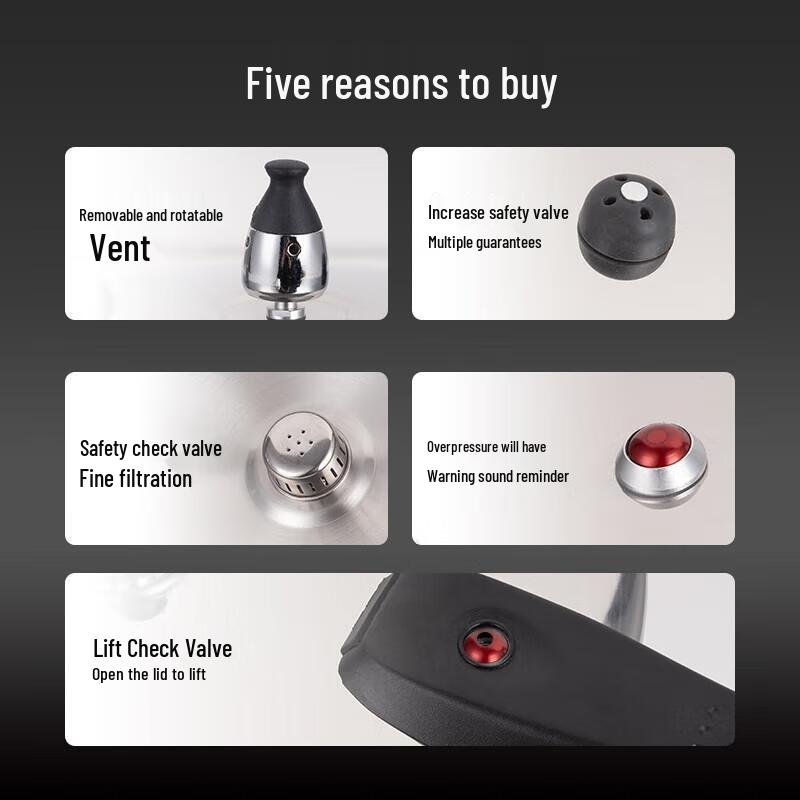 Double Happiness Qiaoshou 304 Stainless Steel Pressure Cooker