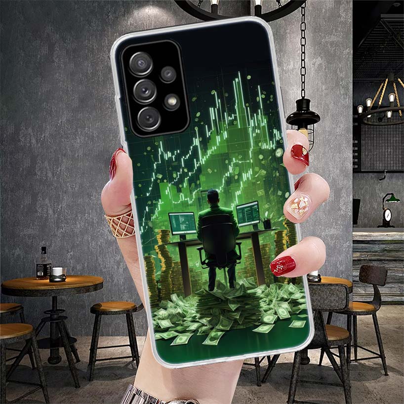 

Trade Investment Forex Stock Market Soft Phone Case For Samsung Galaxy A12 A22 A32 A52 A72 A02S A51 A50S A71 A70 A31 A20S Note 2 Samsung A10