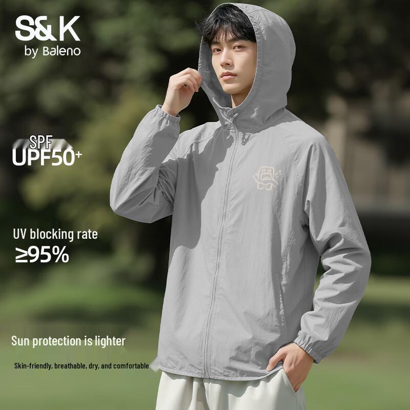 Baleno Men s S&K Series Lightweight Sun Protection Hooded Jacket 2XL