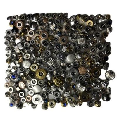 100Pcs Mixed Waterproof Steel Watch Handles Watch Crown Various Sizes And Colors