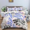 Boho Chic 3D Design Floral Leaves Bedspread Cover Microfiber Fabric Abstract Geometric Pattern Style Bed Cover Package King Size Full Queen Dimension