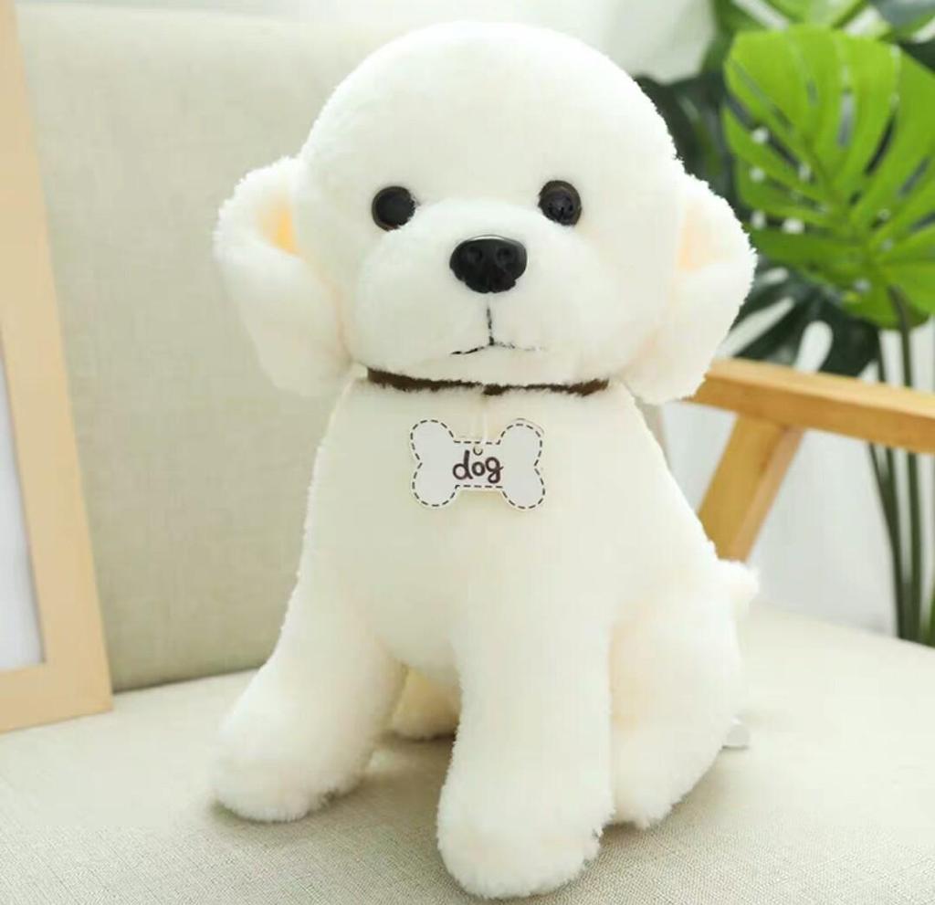 Famous Dog Plush Dolls: Husky, Bulldog, Shih Tzu, Schnauzer