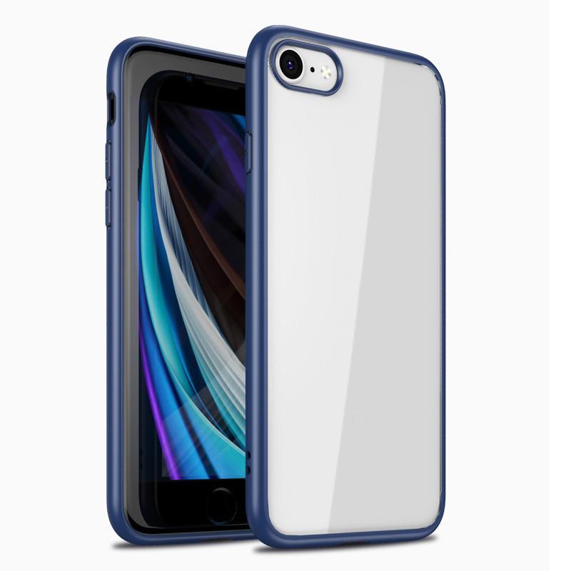 KEYSION Modne etui do iPhone'a SE 2020 XR XS Max X 8 7 Plus Przezroczysta matowa, odporna na wstrząsy tylna pokrywa