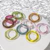 Solider Vintage-Ring für Damen Transparenter Bunter Acrylharz-Ring Korea Mode Geometrische Ästhetik Schmuck Trend Punk-Ringe