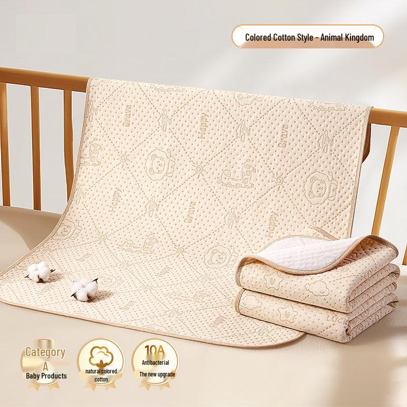 Washable Pure Cotton Newborn Baby Urine Pad - Breathable, Customizable Side Bed Sheet, Class A, Mother-Baby Grade 56x100cm