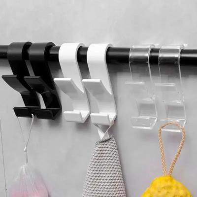 6PCS Bathroom Hanger Clips Heated Towel Radiator Rail Hook Holder Multifunction Drying Rack Hook Towel Clothes Storage Hanger