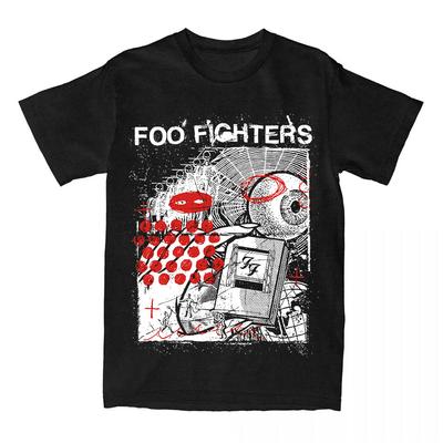Your Favorite Toy Tee Foooo Fighters Rock Band Design T-shirt Summer Short Sleeve Loose Mens Tshirts  Casual Unisex Streetwear