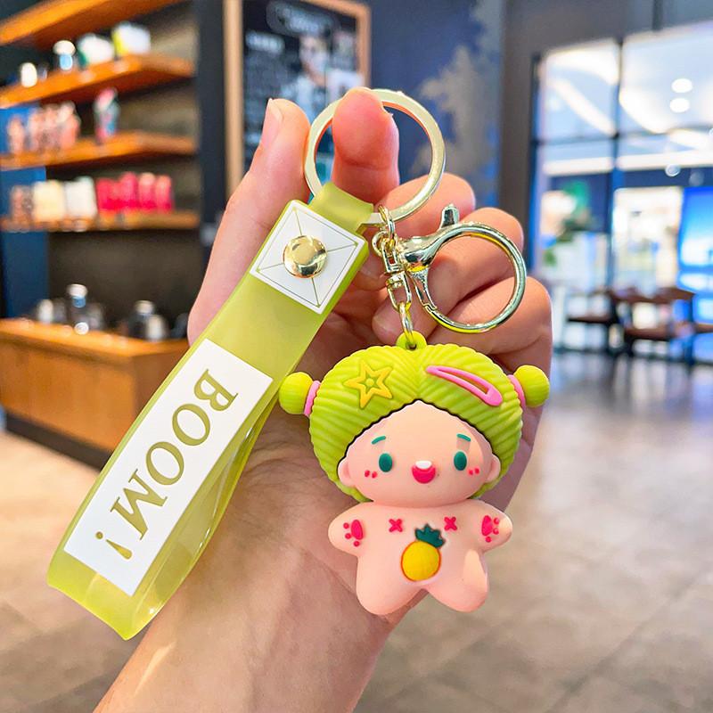 Cartoon Cute Tooth Keychain Fun Silicone Accessory For Bags And Car Keys In Multiple Colors