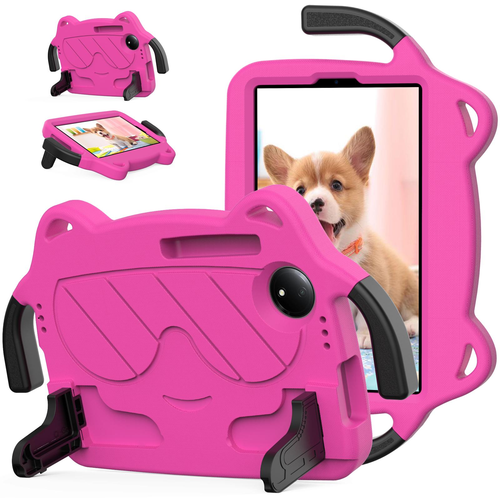 

Для Xiaomi Redmi Pad SE 4G 8.7 дюйма/TCL Tab 8 Gen 2 Чохол EVA+PC Підставка Чохол для планшета Безпечний для дітей Rose/Black