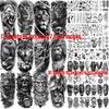 73 Fogli Tatuaggi Temporanei Dei Zeus Gesù Per Uomini Donne Impermeabili Realistici Leone Tigre Aquila Tatuaggio Finto Adesivo Lunga Durata