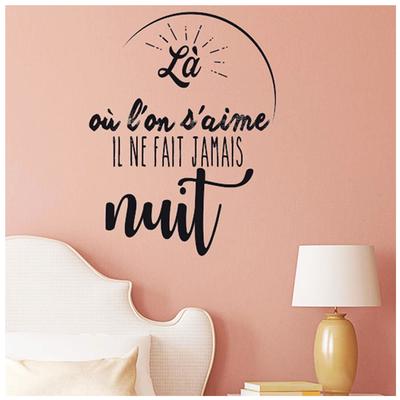 [P2752] - Sheet of Stickers 'Messages' ('Where We Love Each Other It Never Gets Dark') - 50x70 Cm