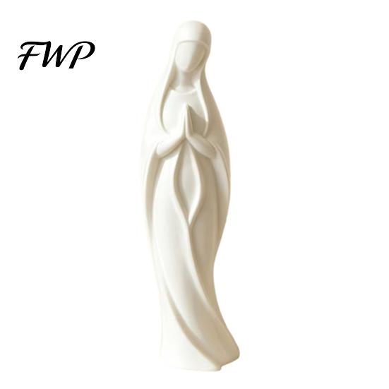 Decorative Mary Statue Virgin 3D Printed Catholic Religious Saint Adaptable Room Decor Figurine Blessed Mother Sculpture for Home теплый белый