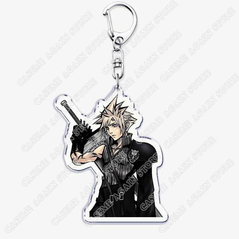 Actiegame Sleutelhangers voor Accessoires Sleutelhanger Sieraden Sleutelhangers Cloud Strife Ffvii Tifa Sephiroth Vincent Valentine Fans Cadeaus gray