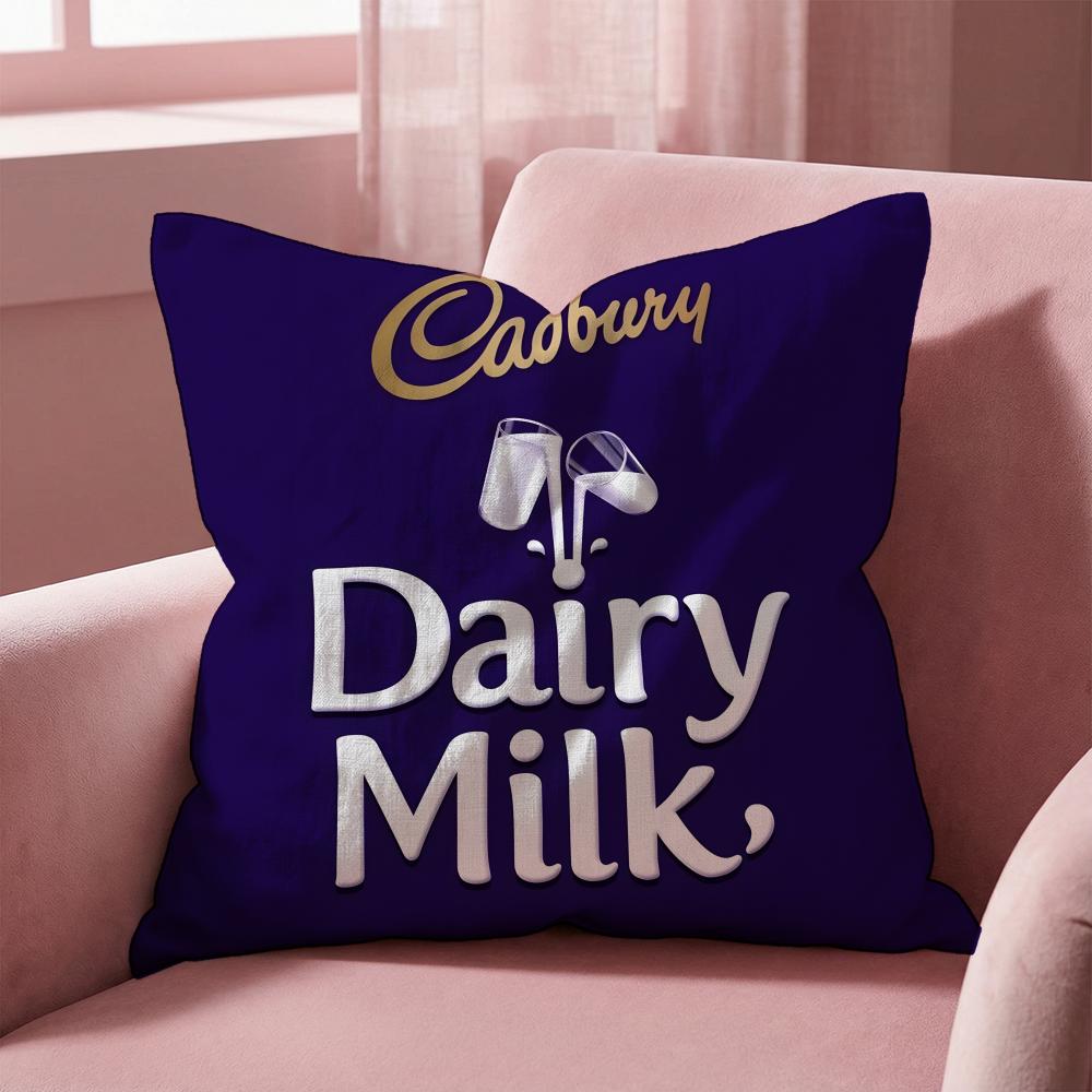 Cadbury Cushion Cover Multi-Scene Pillow Cover for Home & Car - Reversible, Soft & Durable for Daily Use