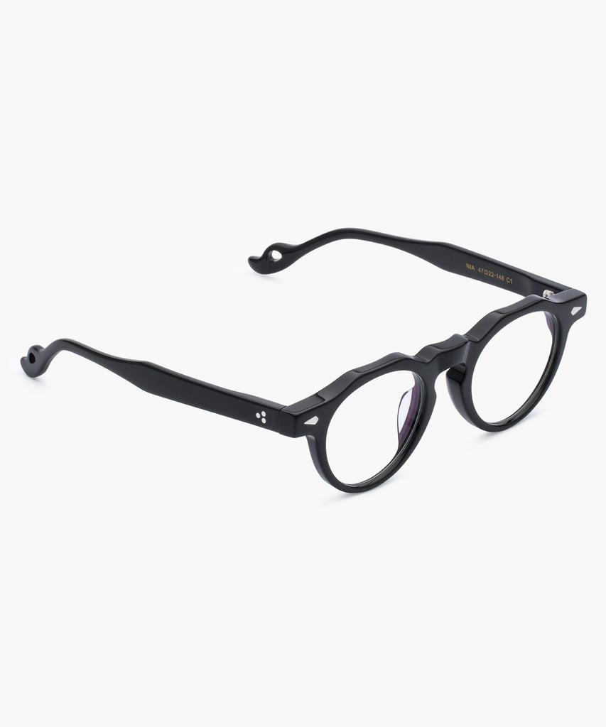 Likkeullou Rc Acetate Nia Blue Light Glasses Black