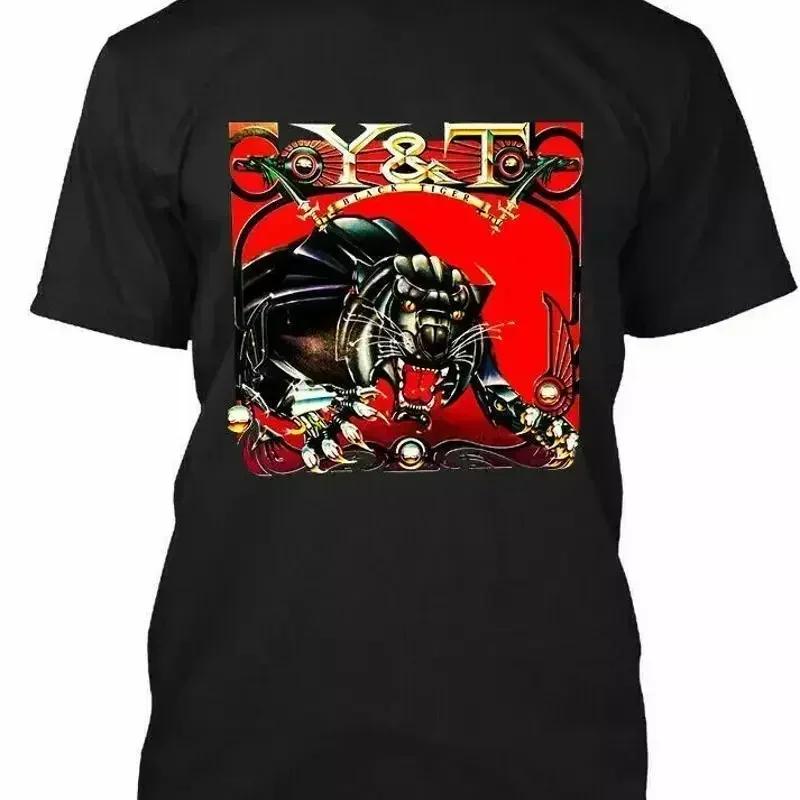 Tiger Amerikanisches Y T Band Shirt Klassisch Schwarz S 2345xl