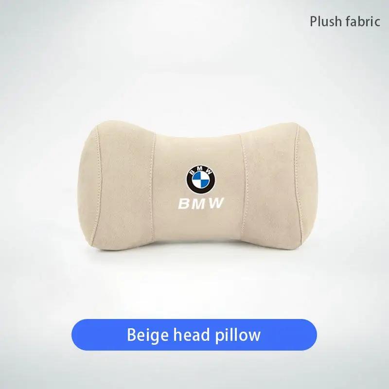 XZXCK1 For BMW New 2025 Car Seat Suede Memory Cotton Neck Pillow Headrest For BMW E46 E90 E60 F30 F10 E39 i3 i4 X1 X2 X3 X5 X4 X6 X7 M3
