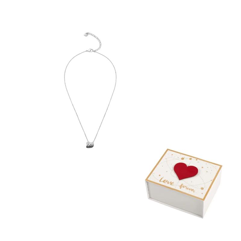 Swarovski Swan Necklaces Womens F-white gift box белый