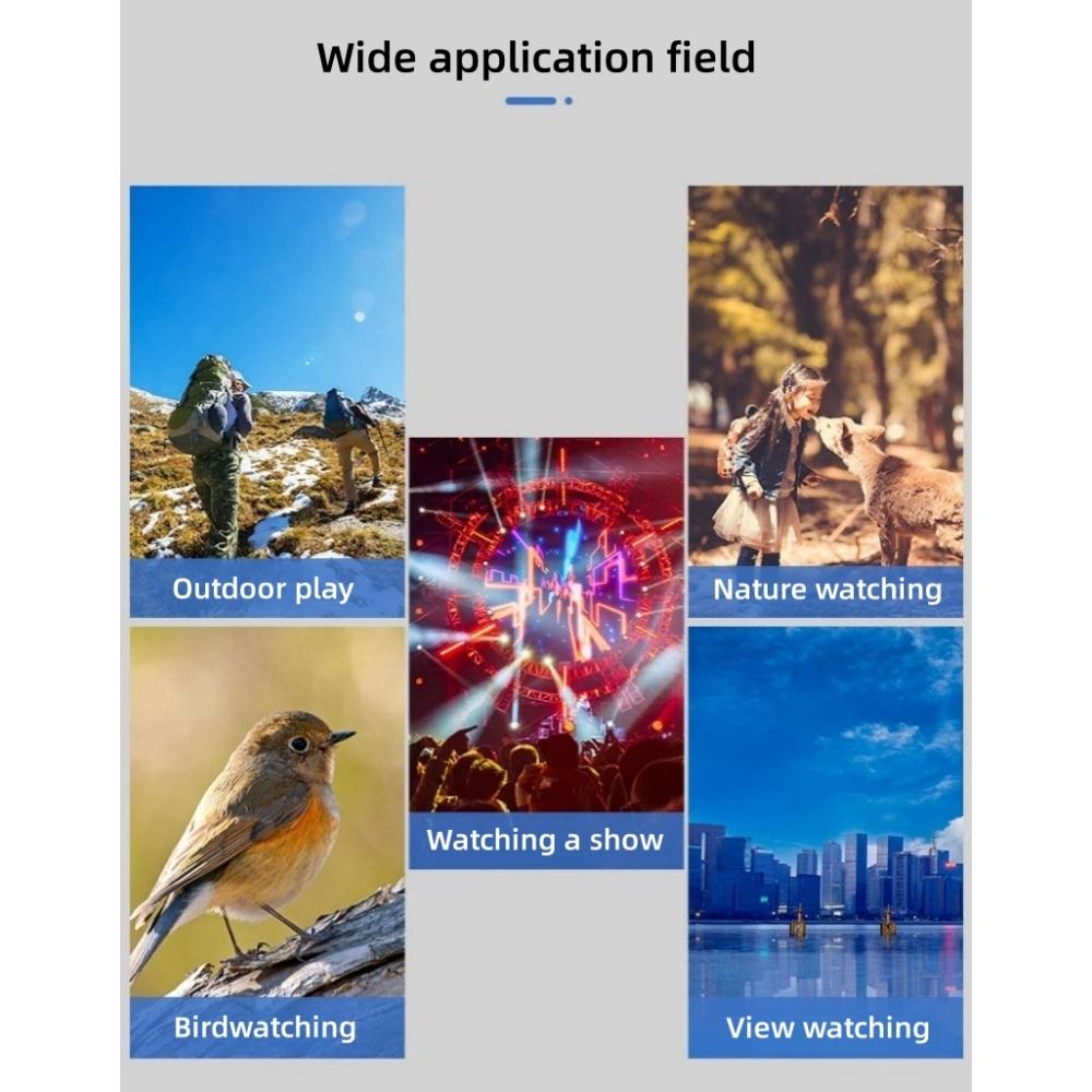 Powerful Telescope 20X50 Professional Binoculars Low Light Night Vision Long Range Waterproof Military Hunting Camping Equipment