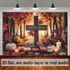 2D flat autumn advertising banner with the theme of Thanksgiving prayerzyc