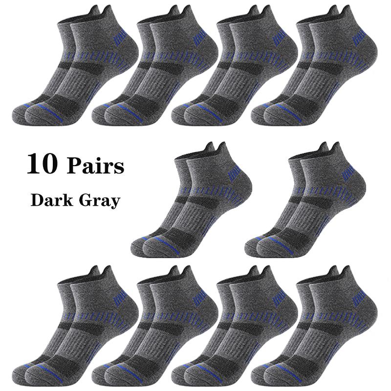 10 Paar Herren Knöchelsocken Baumwolle Hohe Qualität Sportliche Fitness Sport Lauf Socken Atmungsaktiv Bequem Mesh Lässige Kurze Socken