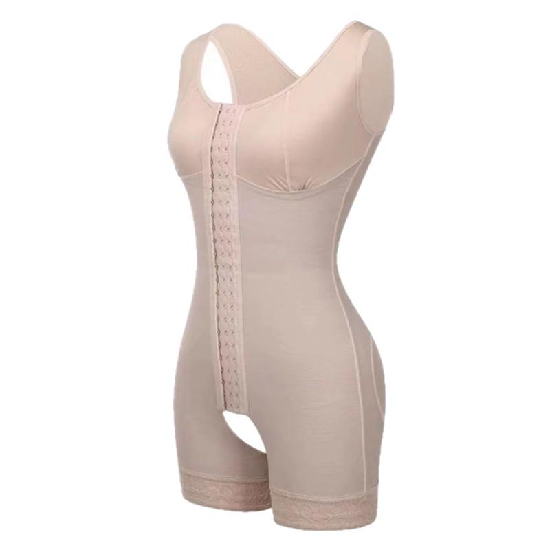 Plus Size Lace Waist Cincher & Tummy Control Bodysuit with Bust Support