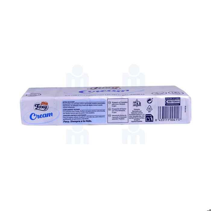 Mouchoirs en papier - FOXY - Peau sensible - 4 plis - 10 paquets x 9 unités
