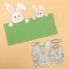 Osterhase Metall-Stanzschablonen Schablone Scrapbooking DIY-Album Stempel Papierkarte Prägung Dekoration Handwerk Drop Shipping