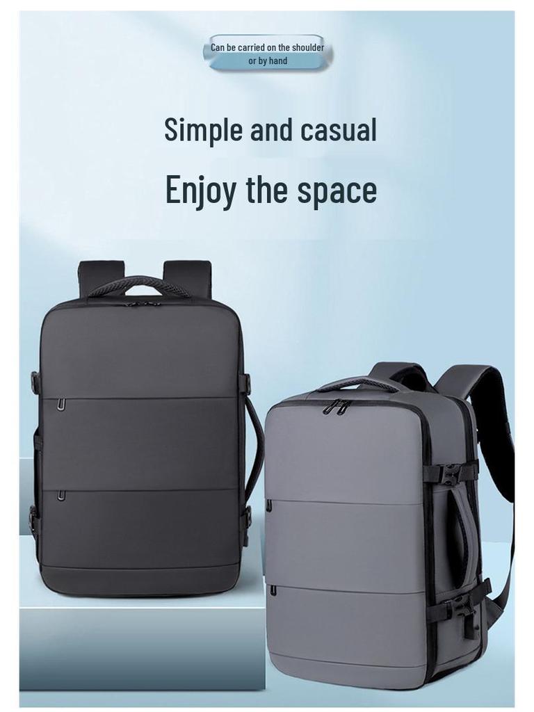 Multifunctional Waterproof Laptop Backpack with USB - Large Capacity Travel and Commute Bag