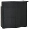 Ensemble de bar de jardin - vidaXL - 3 pcs - Noir - Résistant aux intempéries - Confortable