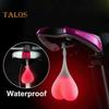 Bicycle Tail Light Waterproof Silicone Love Heart Shaped Warning Lamp Night Riding MTB Road Mountain Bike Rear Lamp Bike Accessories