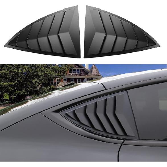 Yhcdsea For Model Y Side Window Louver Cover Sport Style For Tesla Model Y    2024 2025 Accessories (Matt Black)