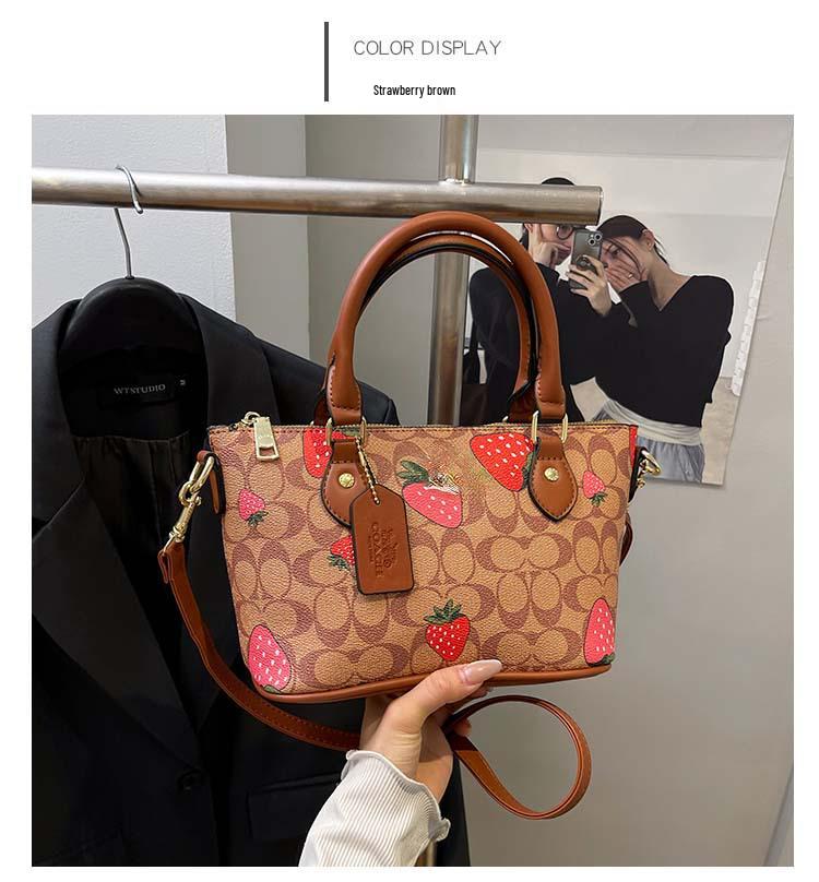 

2025 Trendy Women s Crossbody & Shoulder Tote - Simple Print, PU Texture