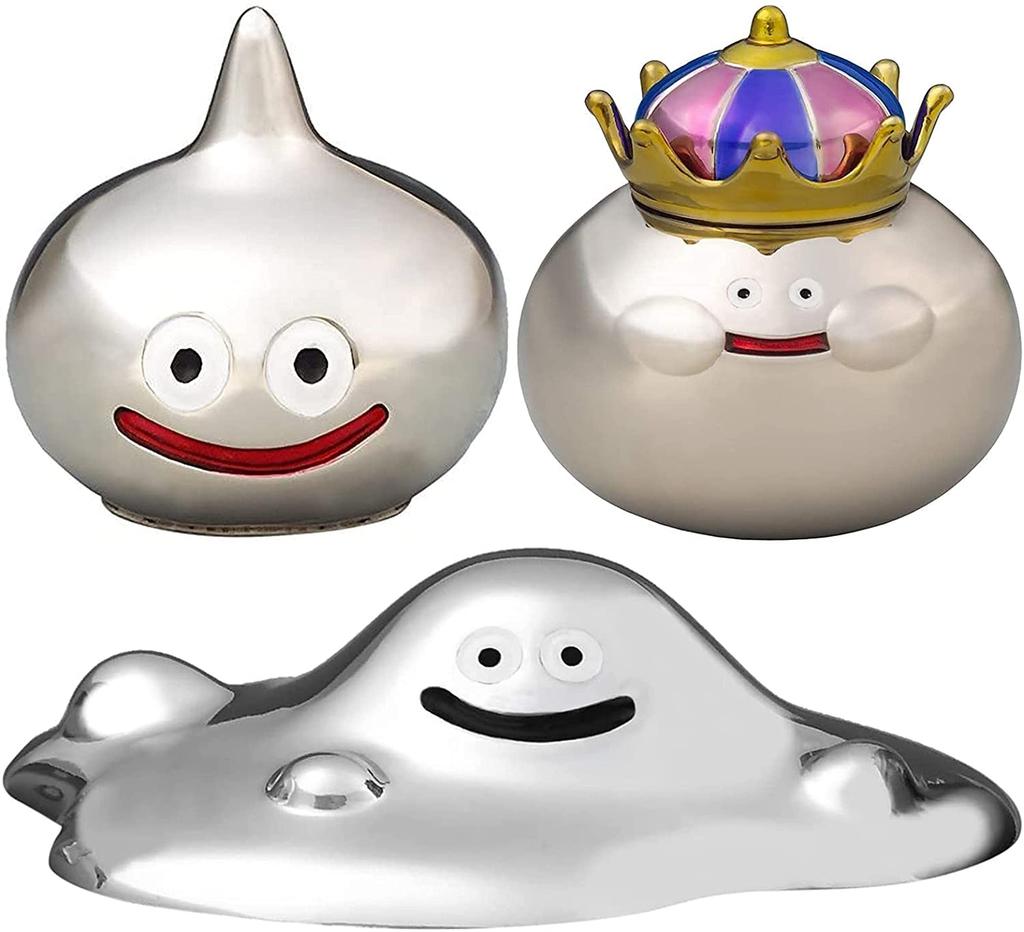 Dragon Quest Metallic Monsters Gallery Rare Monster Set of Metal Slime Liquid Metal Slime Metal King Silver Metal-type 3 + +