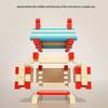 DIY Children's Wooden Building Blocks Set - Little Architect Structure Assembly Educational Interactive Toy for Kids