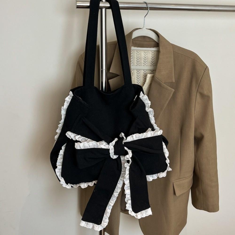 Versatile Bows Armpit Bag Stylish Women's Handbags Trendy Bow Tote Bag  Underarm Bag