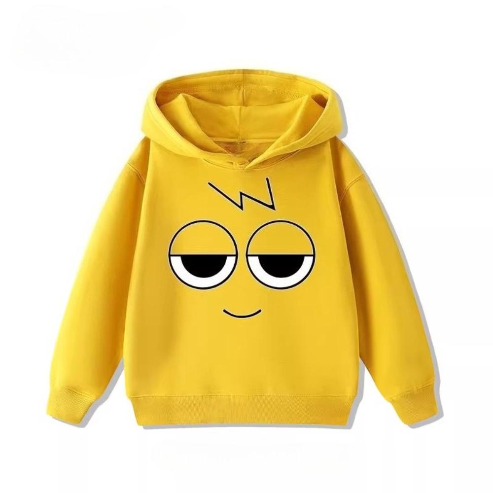 Sprunki Music Rhythm Box Peripheral Children's Hoodie Sweatshirt Boy and Girl Clothing Autumn and Winter Warm Children's Clothes
